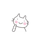ほのぼのしろねこ（個別スタンプ：33）