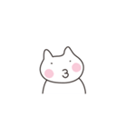 ほのぼのしろねこ（個別スタンプ：34）