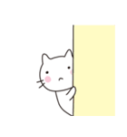 ほのぼのしろねこ（個別スタンプ：35）
