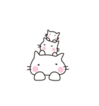 ほのぼのしろねこ（個別スタンプ：39）