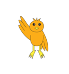 Rikin the orange bird（個別スタンプ：1）