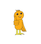 Rikin the orange bird（個別スタンプ：5）