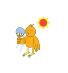 Rikin the orange bird（個別スタンプ：33）