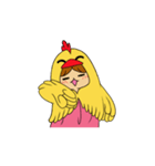 Funny Chick_AYO（個別スタンプ：3）