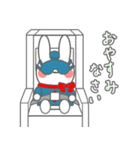 客室乗務員 うさぎ（個別スタンプ：10）