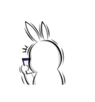 Fat Rabbit-first meet（個別スタンプ：4）