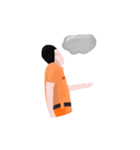 Orange Heroes（個別スタンプ：3）
