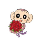 Lovely monkey Q-Ji(2.0)（個別スタンプ：2）