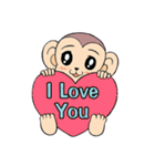 Lovely monkey Q-Ji(2.0)（個別スタンプ：16）