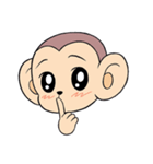 Lovely monkey Q-Ji(2.0)（個別スタンプ：22）