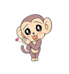 Lovely monkey Q-Ji(2.0)（個別スタンプ：36）