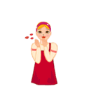 Russian girls（個別スタンプ：8）