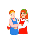 Russian girls（個別スタンプ：10）