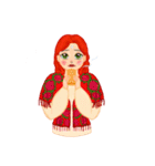 Russian girls（個別スタンプ：19）