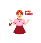 Russian girls（個別スタンプ：21）
