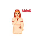 Russian girls（個別スタンプ：25）