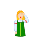 Russian girls（個別スタンプ：26）