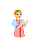Russian girls（個別スタンプ：29）