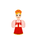 Russian girls（個別スタンプ：31）