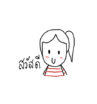 The ordinary girl in daily life (TH)（個別スタンプ：1）
