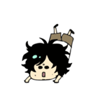 Satoke with wavy-hair（個別スタンプ：1）