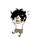 Satoke with wavy-hair（個別スタンプ：3）