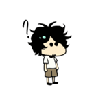 Satoke with wavy-hair（個別スタンプ：7）