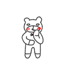 Red tie and bear-move*2（個別スタンプ：10）