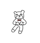 Red tie and bear-move*2（個別スタンプ：20）