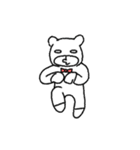 Red tie and bear-move*2（個別スタンプ：21）