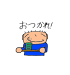 帽子かぶるよ！漢字の心くん（個別スタンプ：29）