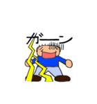 帽子かぶるよ！漢字の心くん（個別スタンプ：40）