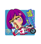 Crazy biker girl~（個別スタンプ：1）