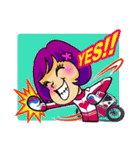 Crazy biker girl~（個別スタンプ：5）