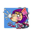 Crazy biker girl~（個別スタンプ：10）