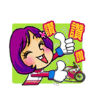 Crazy biker girl~（個別スタンプ：13）