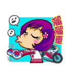 Crazy biker girl~（個別スタンプ：22）