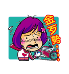 Crazy biker girl~（個別スタンプ：28）