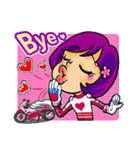 Crazy biker girl~（個別スタンプ：31）