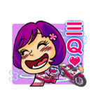 Crazy biker girl~（個別スタンプ：34）