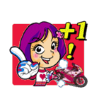 Crazy biker girl~（個別スタンプ：37）