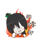 Green Orange lady（個別スタンプ：3）