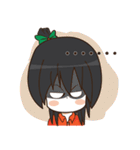 Green Orange lady（個別スタンプ：4）