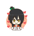 Green Orange lady（個別スタンプ：7）