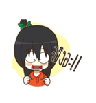Green Orange lady（個別スタンプ：9）