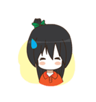 Green Orange lady（個別スタンプ：11）
