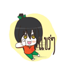 Green Orange lady（個別スタンプ：12）