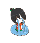 Green Orange lady（個別スタンプ：15）