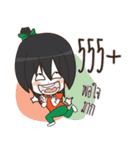 Green Orange lady（個別スタンプ：22）