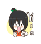 Green Orange lady（個別スタンプ：23）